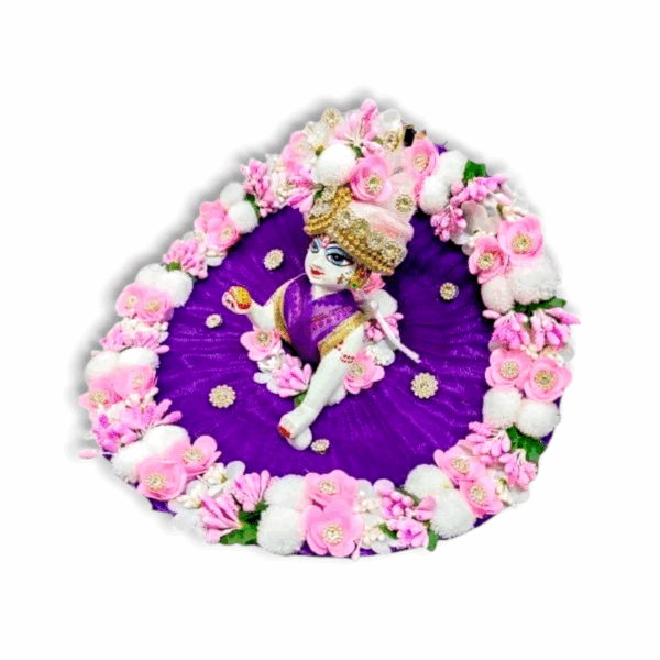 Laddu Gopal Ji Fancy Dress Size 1 - Krishna Thakur With Fancy Pagdi - Laddu Gopal Ji Beautiful Designer dress special - Image 2