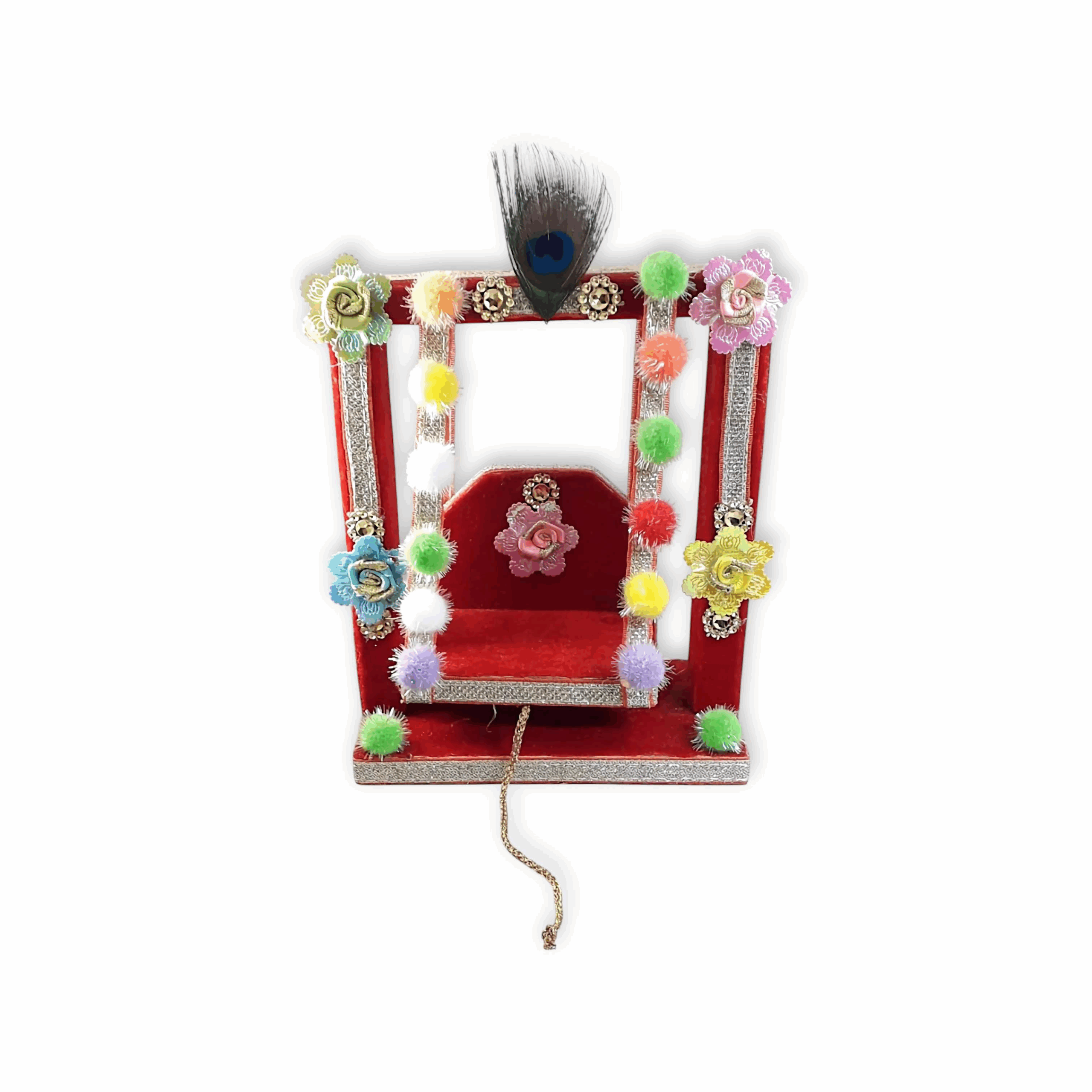Laddu Gopal Jhula - Deorative Jhula - Bal Gopal Jhula for Janmashtami Usable 0 to 2 no
