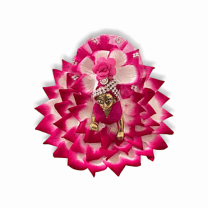0 No Laddu Gopal Dress With Pagdi - Krishna Dress - Light Pink Rose Laddu Gopal Dress - for 0 no Laddu Gopal