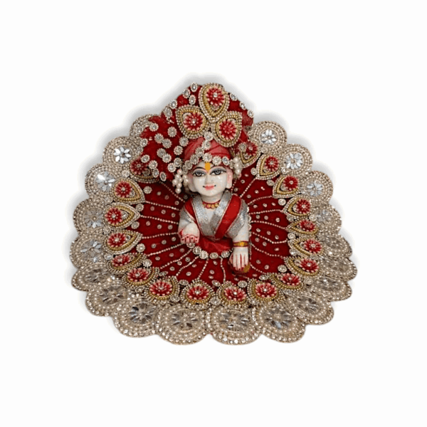 7 No Laddu Gopal Dress with Pagdi - Krishna Dress - Janmastami Special Laddu Gopal Dress - 14 inch 7 no Laddu Gopal