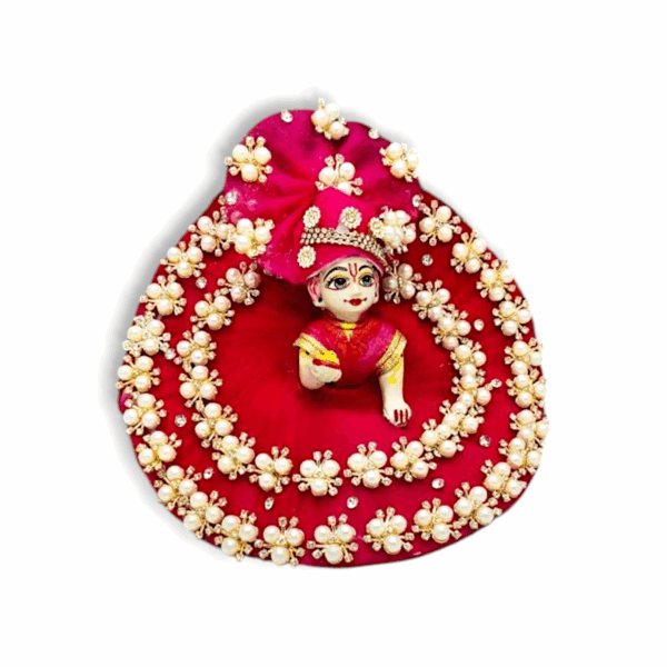 Fancy Design Laddu Gopal Dress - Krishna Dress with beautiful Pagdi - Janmastami Special Dress for Laddu Gopal - Image 3