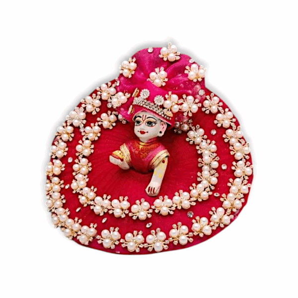 Fancy Design Laddu Gopal Dress - Krishna Dress with beautiful Pagdi - Janmastami Special Dress for Laddu Gopal - Image 2