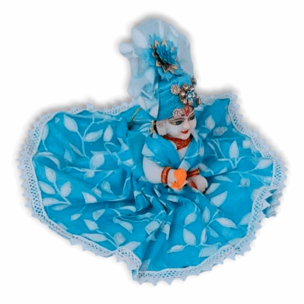 2 No Laddu Gopal Janmashtami Cotton Dress - Size - 2 - New Summer Cotton Poshak For krishna - Image 3
