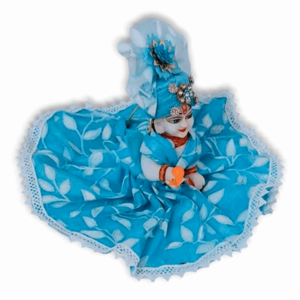 2 No Laddu Gopal Janmashtami Cotton Dress - Size - 2 - New Summer Cotton Poshak For krishna - Image 3