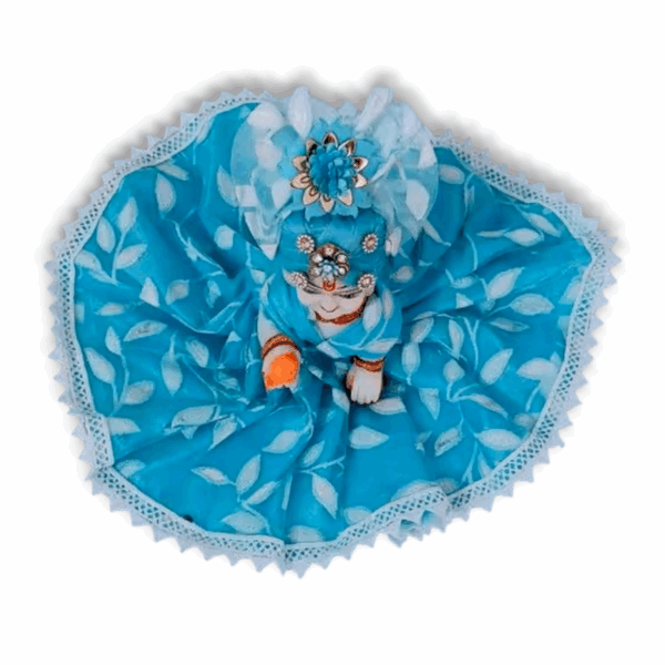 2 No Laddu Gopal Janmashtami Cotton Dress - Size - 2 - New Summer Cotton Poshak For krishna - Image 2