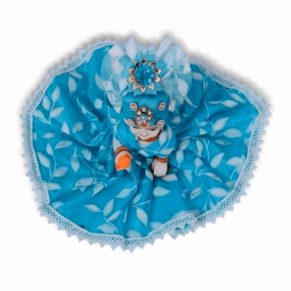 2 No Laddu Gopal Janmashtami Cotton Dress - Size - 2 - New Summer Cotton Poshak For krishna - Image 2