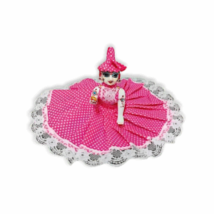 3,4 No Pure Cotton Laddu Gopal Dress - Summer Special Laddu Gopal Dress - Pink Colour Dress for 3-4 no Laddu Gopal