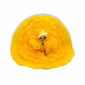 Gopal Dress with Pagdi - Yellow Colour Krishna Dress - Janmastami Spcial 3 no Laddu Gopal Dress