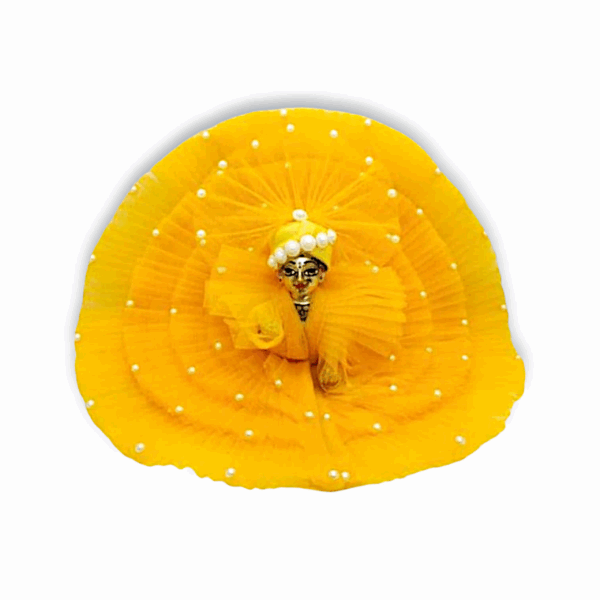3 No Gopal Dress with Pagdi - Yellow Colour Krishna Dress - Janmastami Spcial 3 no Laddu Gopal Dress