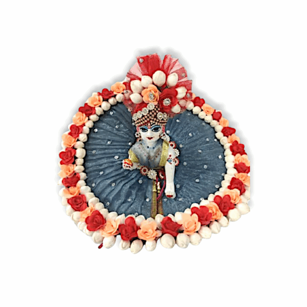 Janmastami Special Laddu Gopal Dress with Pagdi - Fancy Flower with Stone Dress for Laddu Gopal 3 no - Image 3