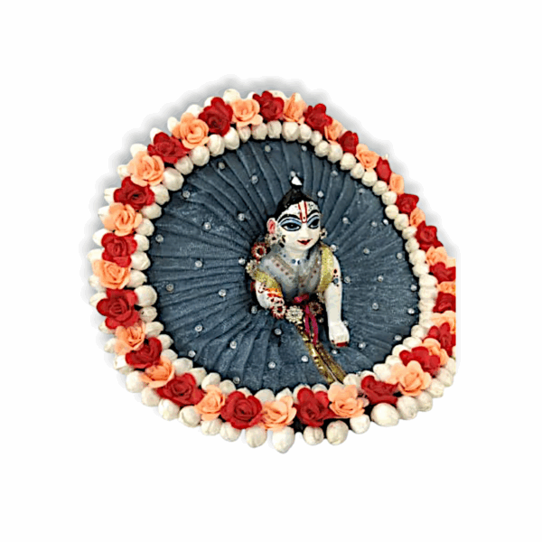 Janmastami Special Laddu Gopal Dress with Pagdi - Fancy Flower with Stone Dress for Laddu Gopal 3 no - Image 2