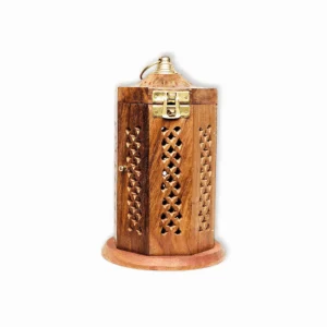 Stylish Dhoop Batti Stand - Wooden Incense Holder - Handmade Wooden Incense Stick Holder - Wooden Candle Dhoop Stand for Pooja