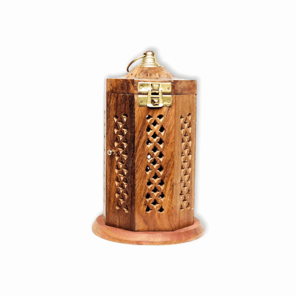 Stylish Dhoop Batti Stand - Wooden Incense Holder - Handmade Wooden Incense Stick Holder - Wooden Candle Dhoop Stand for Pooja