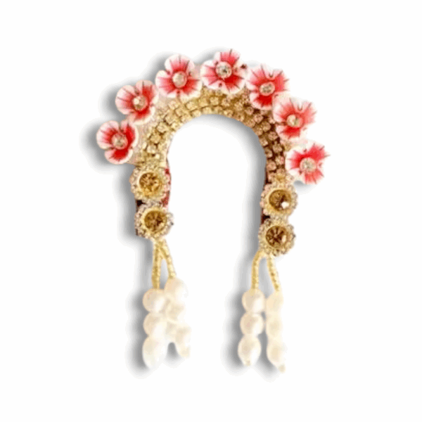 Special Adjustable Chandrika - Mukut - Size - 3,6 - For Radha Krishna - Durga maa - All Goddesses - Image 3