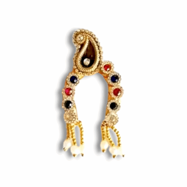 Special Adjustable Chandrika - Mukut - Size - 3,6 - For Radha Krishna - Durga maa - All Goddesses - Image 2
