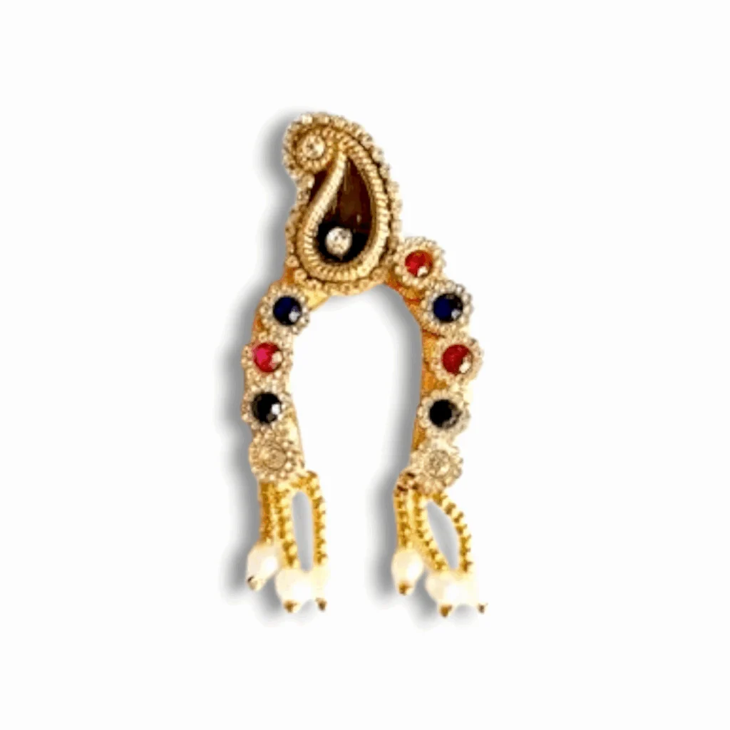 Special Adjustable Chandrika - Mukut - Size - 3,6 - For Radha Krishna - Durga maa - All Goddesses - Image 2