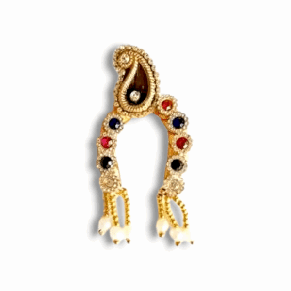 Special Adjustable Chandrika - Mukut - Size - 3,6 - For Radha Krishna - Durga maa - All Goddesses - Image 2