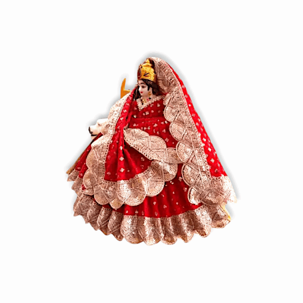 Mata Rani Dress - Washable Lehenga Dress for Mata Rani Idol, Saraswati Mata, Kali Mata Idol - Image 3