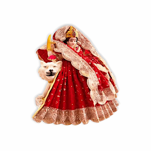 Mata Rani Dress - Washable Lehenga Dress for Mata Rani Idol, Saraswati Mata, Kali Mata Idol - Image 2