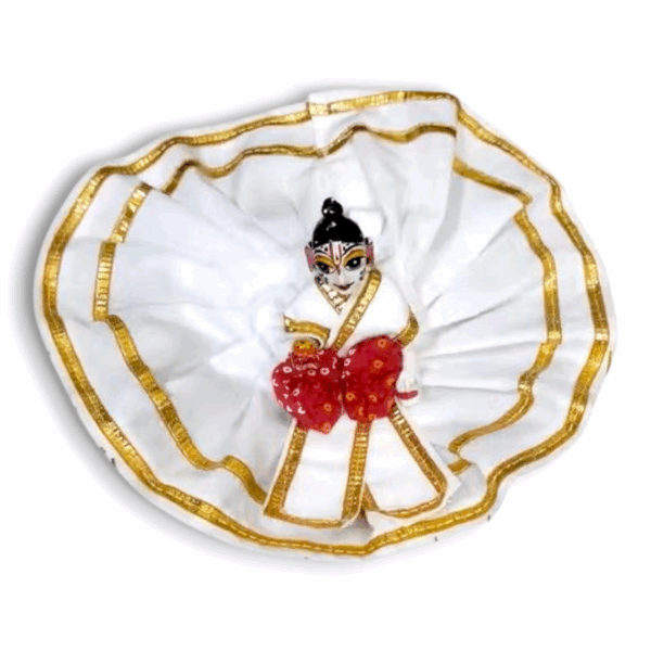 Laddu Gopal Pure Cotton Dress - Combo Of 7 - Laddu Gopal Dress - Size - 4,5 - Krishna Poshak - Image 3