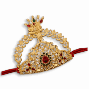 Artificial Diamond Mukut Crown - Free Size - For laddu Gopal - Radha krishna - Durga maa - all gods