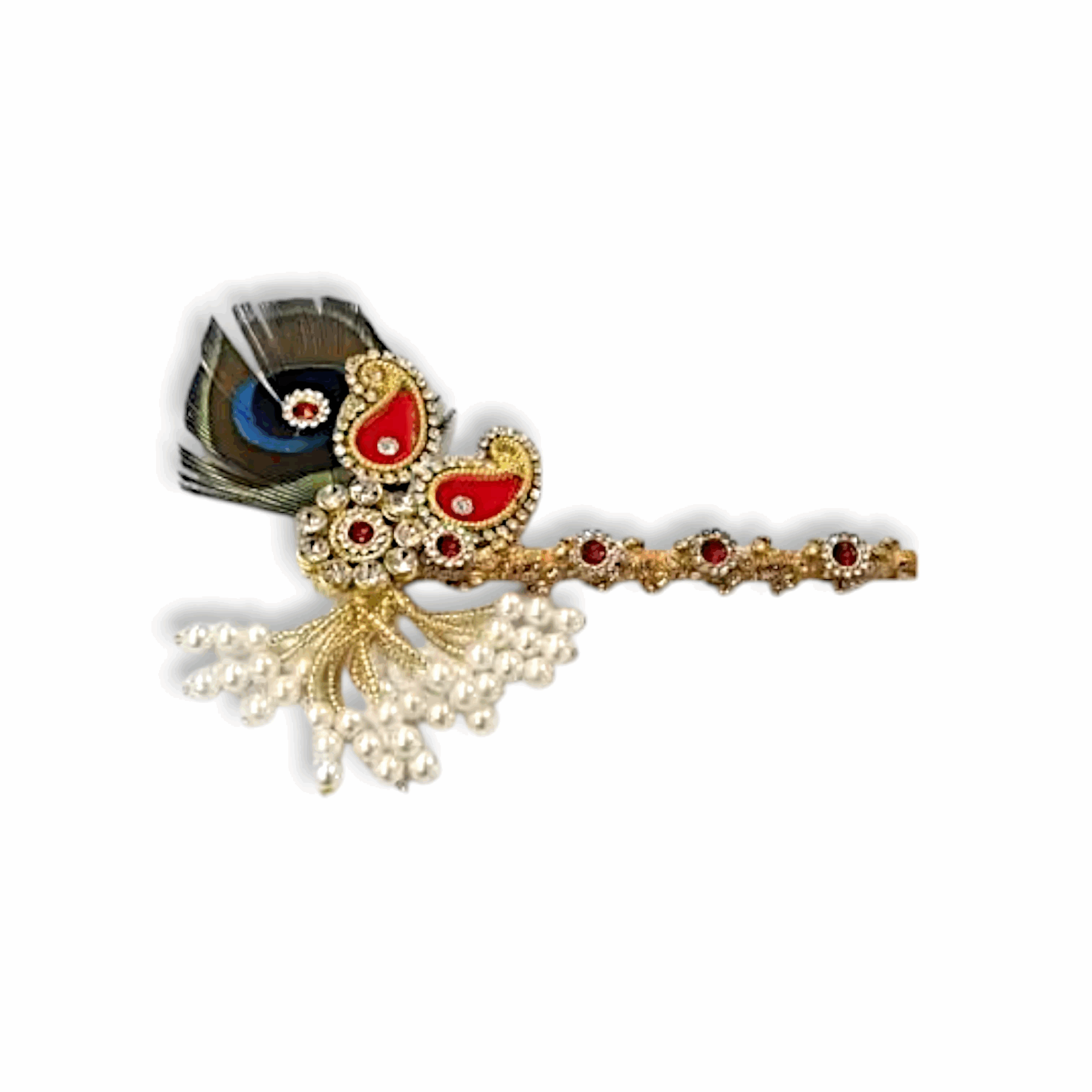 4,8 No Fancy Design Laddu Gopal Bansuri - Krishna Murli, Flute, Bansi - Janmashtami Special Bansuri for 4-8 no Laddu Gopal