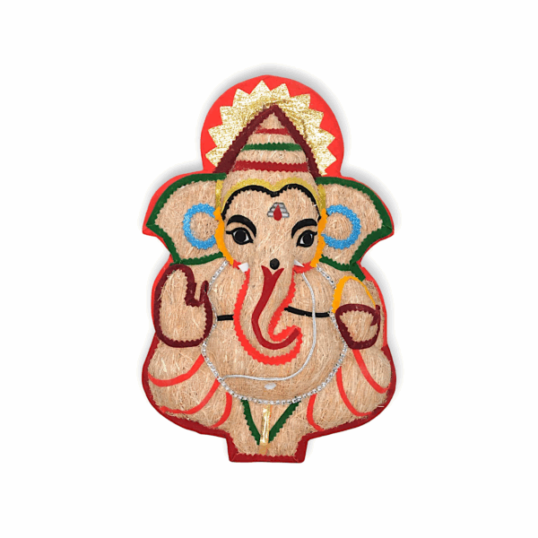 Handmade Ganesh Statue - Handmade Wall Hanging Ganesh Idol - Home Decor, Pooja Room Decor, Festival Gift Hanging Size