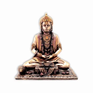Hanuman Ji Idol Statue - Bajrangbali Murti - Hanuman ji Meditiating Statue Strength God Bajrangbali Sculpture
