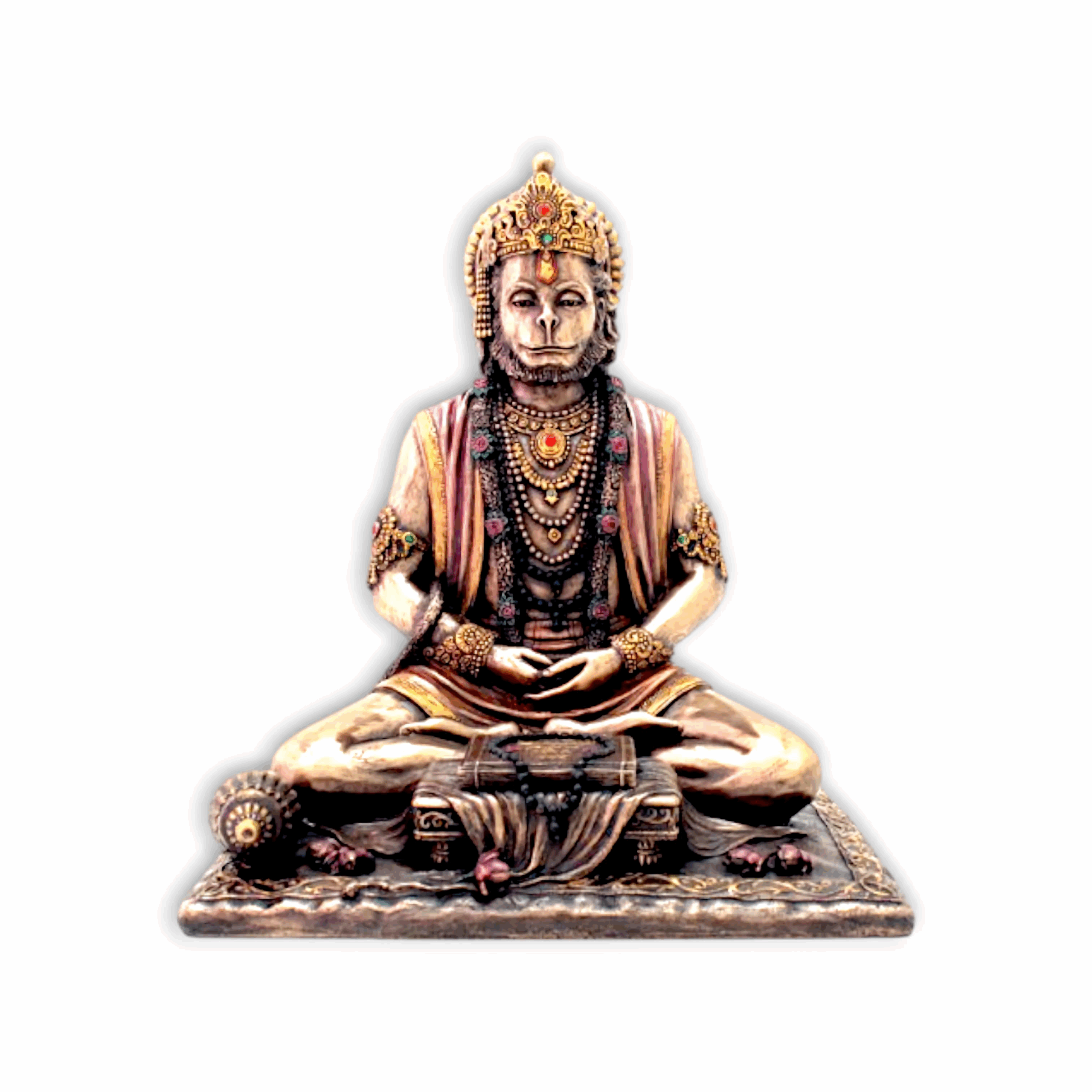Hanuman Ji Idol Statue -Bajrangbali Murti - Hanuman ji Meditiating Statue Strength God Bajrangbali Sculpture