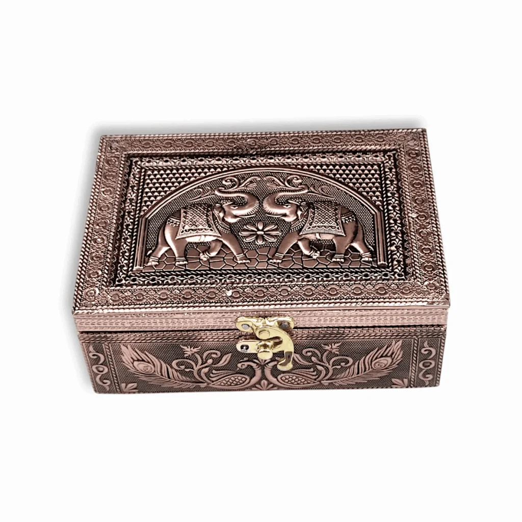 Wooden Pooja Box - Handcrafted Wooden Pooja Box - Decorative Pooja Box