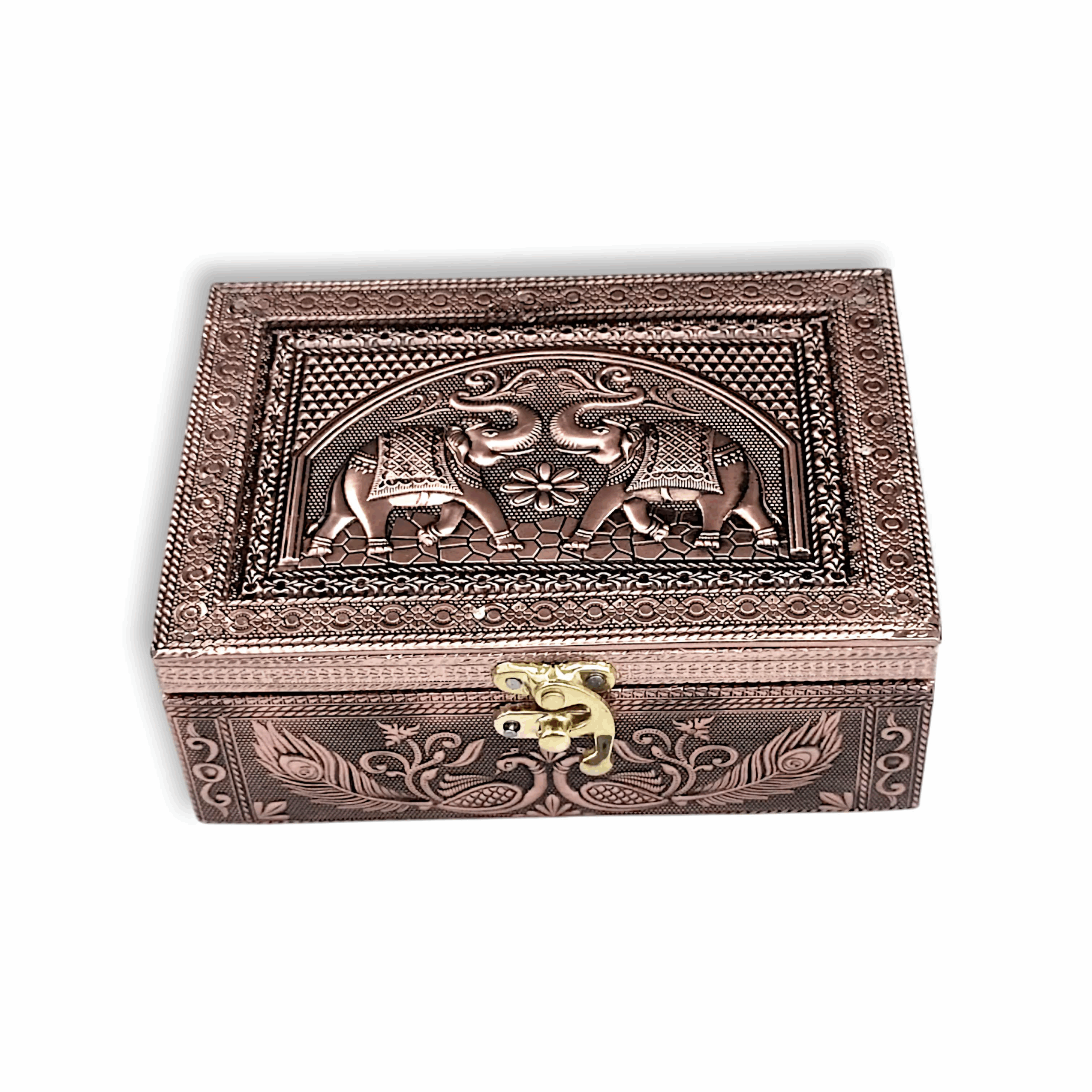 Wooden Pooja Box - Handcrafted Wooden Pooja Box - Decorative Pooja Box