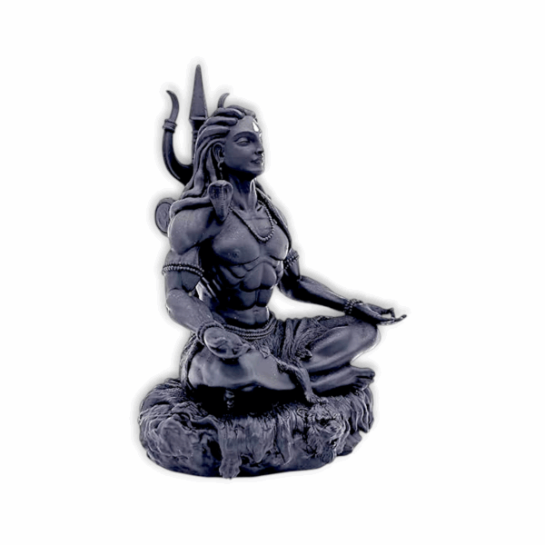 Mahayogi Shiva Murti - Statue of Adiyogi Shiva - Lord Shiva Meditating Idol Spiritual Statue - Image 3