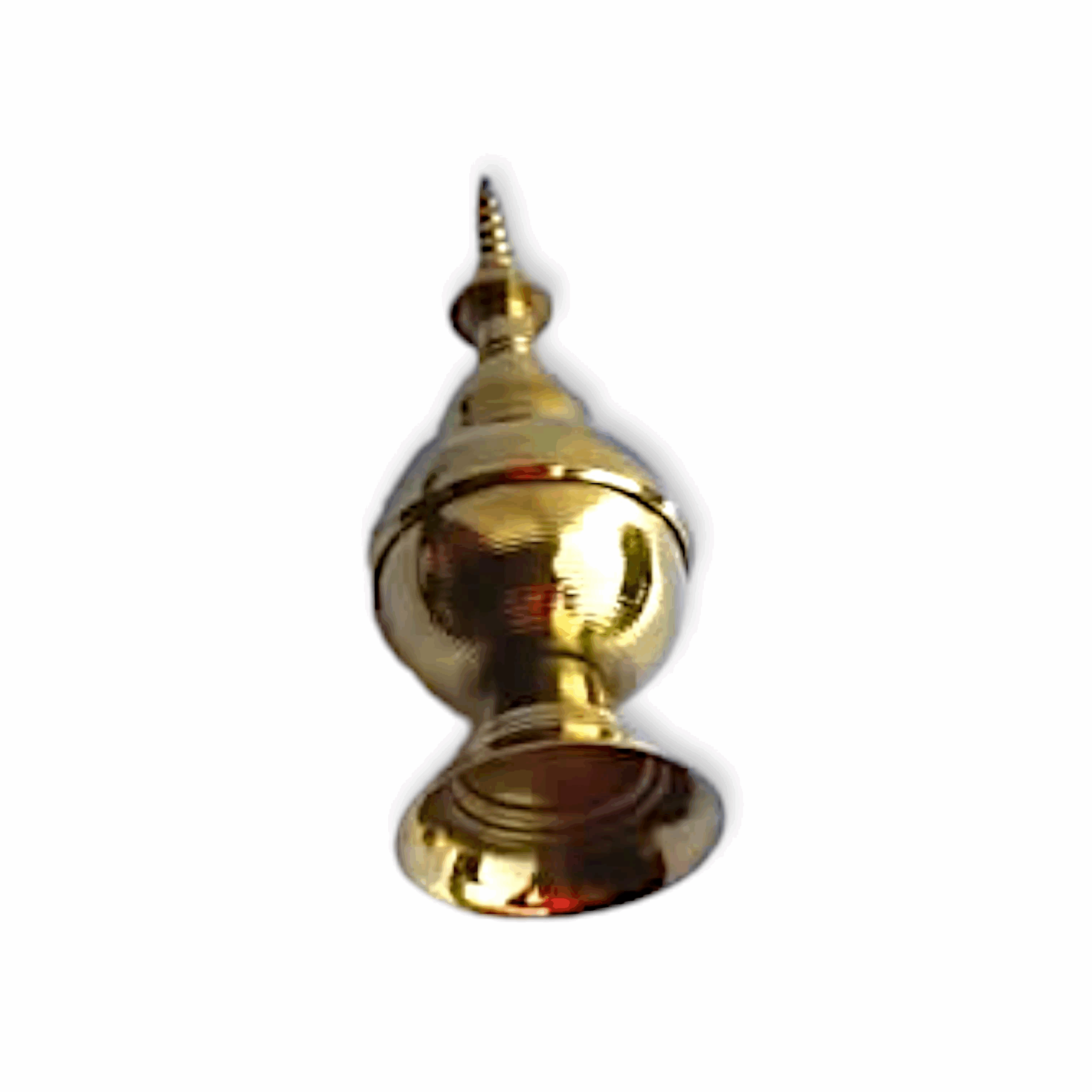 Pure Brass Gachkouto - Lokkhi Jhapi - Gachkouto for Bengali Wedding - Brass Sindoor Pot for Bride - GachKouto Vermilion Gaachkouto Red Kumkum Pot