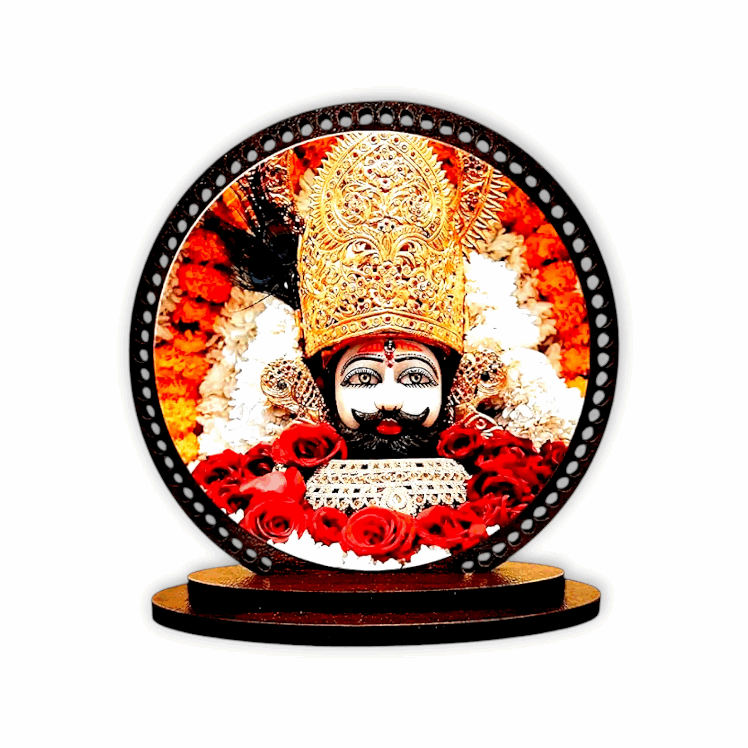Lord Khatu Shyaam Idol - Khatu Shyam Ji Idol for Car and Home Decorative Showpiece