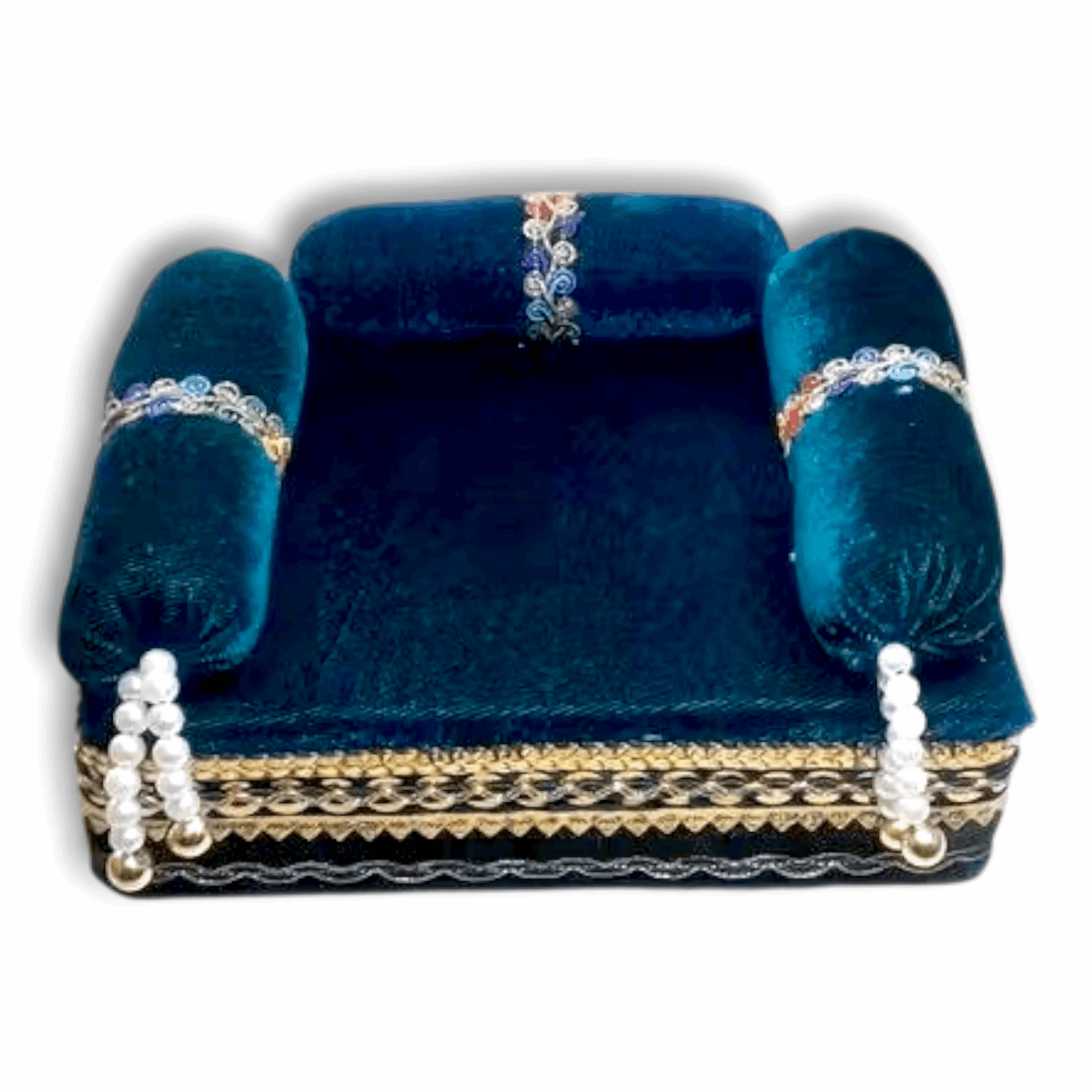 Janmashtami Special Laddu Gopal Singhasan - Kanha Ji Singhasan - Thakur Ji Bed - Size 4