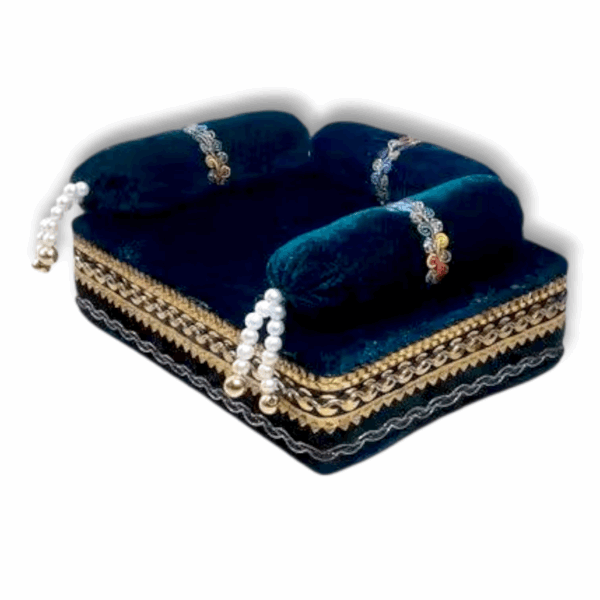 Janmashtami Special Laddu Gopal Singhasan - Kanha Ji Singhasan - Thakur Ji Bed - Size 4 - Image 2