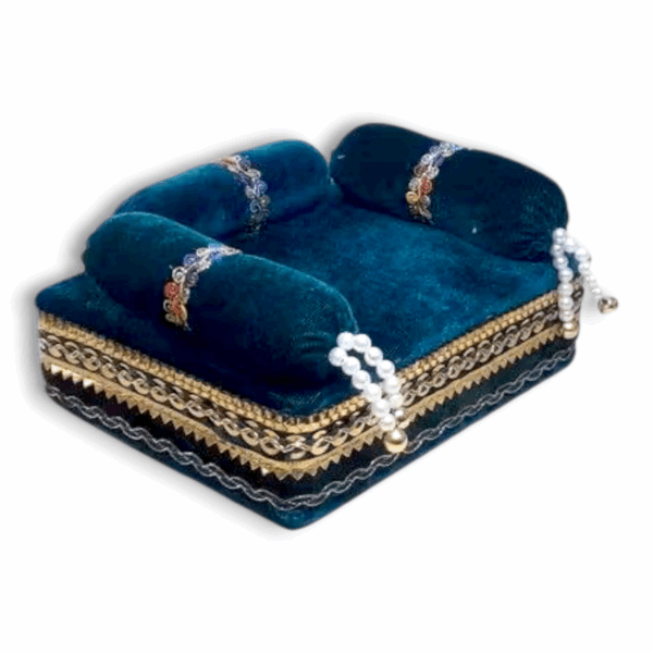 Janmashtami Special Laddu Gopal Singhasan - Kanha Ji Singhasan - Thakur Ji Bed - Size 4 - Image 3