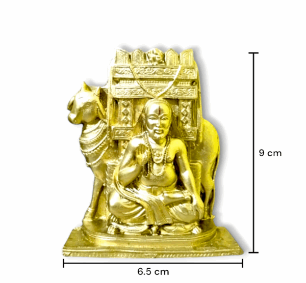 Sri Ragavendra Swamy Ji Idol - Manthralayam Ragavendra Statue 9 cm - Sri Ragavendra Maharaj ji Murti - Image 2