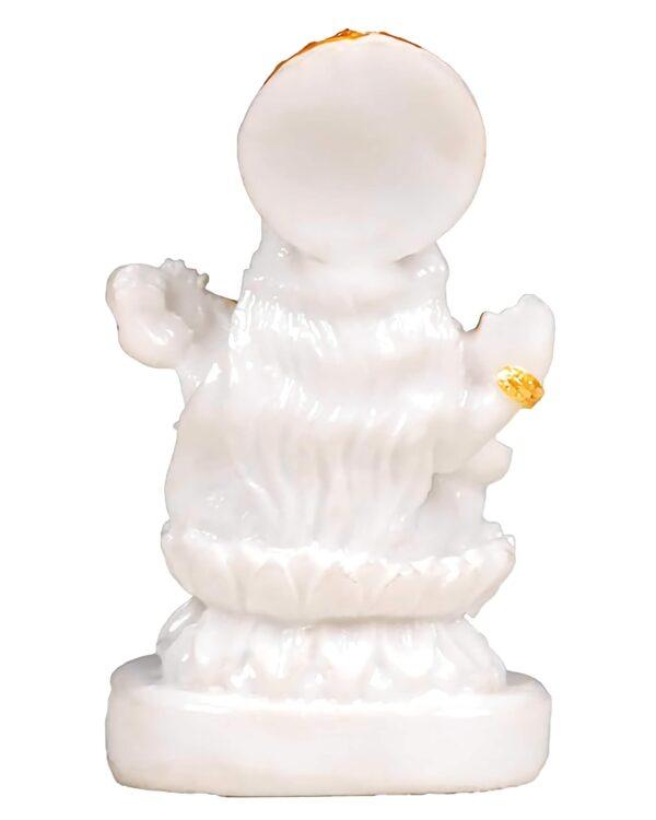 Saraswati Maa Idol Marble Dust Goddess - Saraswati Maa Murti -  Saraswati Murti Idol Decorative Showpiece For Home Decor2 - Image 2