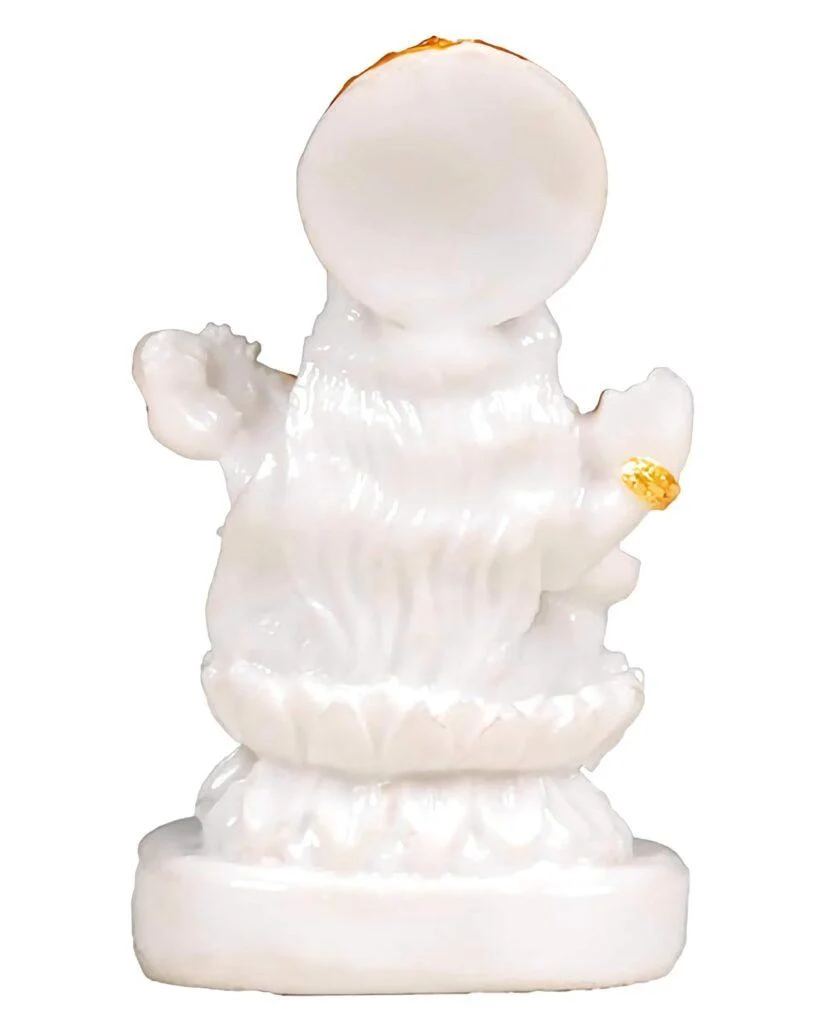 Saraswati Maa Idol Marble Dust Goddess - Saraswati Maa Murti - Saraswati Murti Idol Decorative Showpiece For Home Decor - Image 2