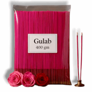 Long-Lasting Natural Premium Rose Agarbatti - 400 Gm - Meditation & Aromatherapy