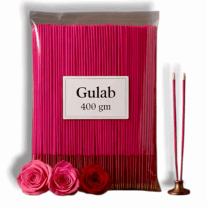 Long-Lasting Natural Premium Rose Agarbatti - 400 Gm - Meditation & Aromatherapy