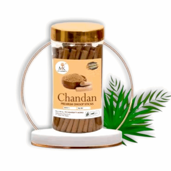 Premium Rose, Chandan, Mogra Dry Dhoop Incence Stick Agarbatti - Set Of 3 - 300 Gm - For Puja & Meditation & Aromatherapy - Image 2