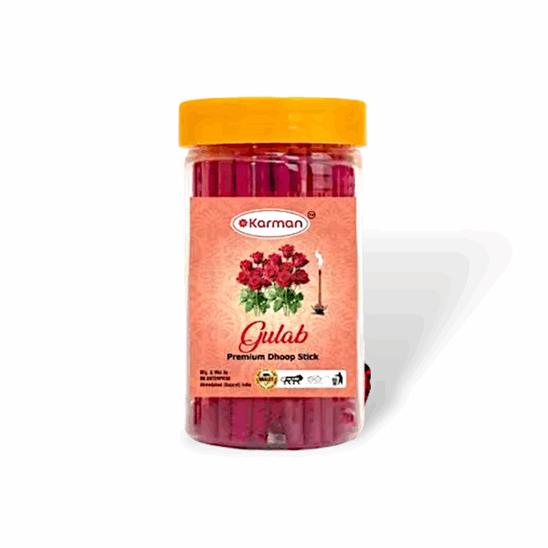Karman Premium Kasturi, Mogra, Loban, Rose Dry Dhoop Stick - Incence Stick Agarbatti -for Pooja Pack of 4 - Image 3