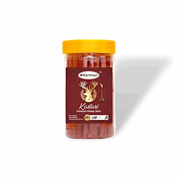 Karman Premium Kasturi, Mogra, Loban, Rose Dry Dhoop Stick - Incence Stick Agarbatti -for Pooja Pack of 4 - Image 2
