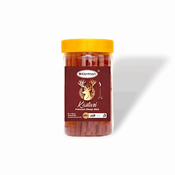 Karman Premium Kasturi, Mogra, Loban, Rose Dry Dhoop Stick - Incence Stick Agarbatti -for Pooja Pack of 4 - Image 2