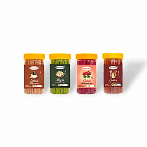 Karman Premium Kasturi, Mogra, Loban, Rose Dry Dhoop Stick - Incence Stick Agarbatti -for Pooja Pack of 4