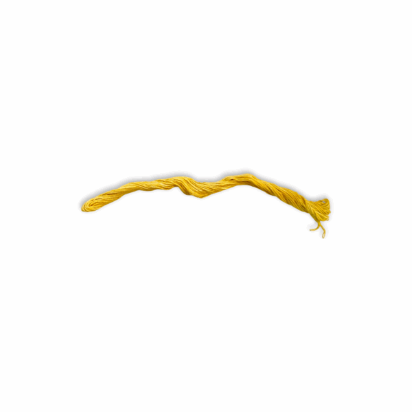 Yellow Cotton Janeu Thread - Cotton Janeu Sacred Brahmin Thread for Puja - Single Piece - Image 2