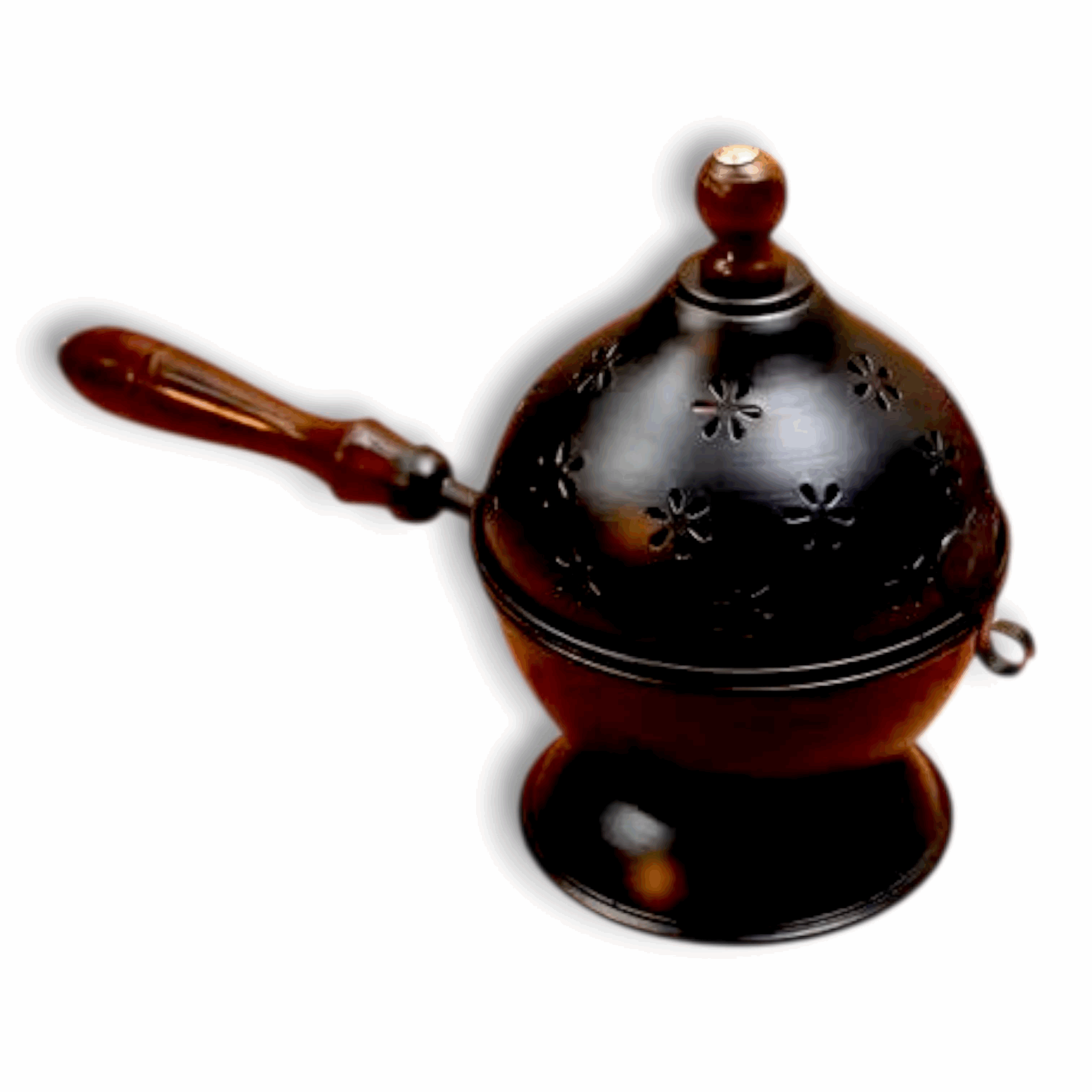 Dhoop Dani Burner For Home Office Temple Puja - Dhoopdani - For Fragrance In Home,Religious Purposes - Colour Black