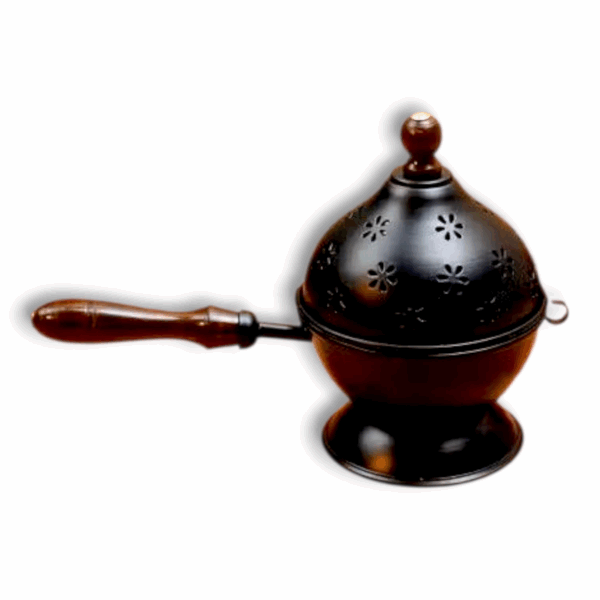 Dhoop Dani Burner For Home Office Temple Puja - Dhoopdani - For Fragrance In Home,Religious Purposes - Colour Black - Image 3